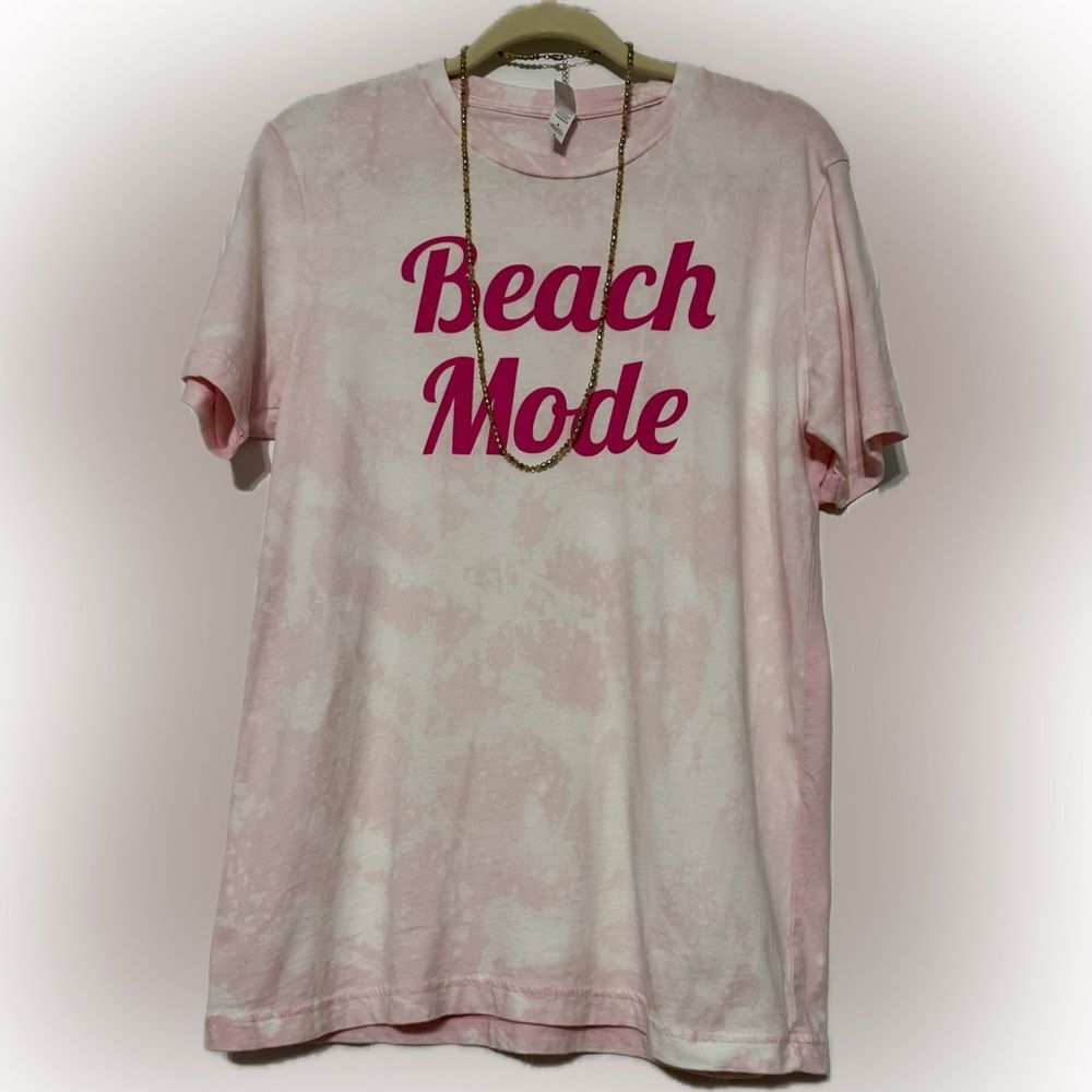 Soft “Beach Mode” subtle tie-dye t-shirt!